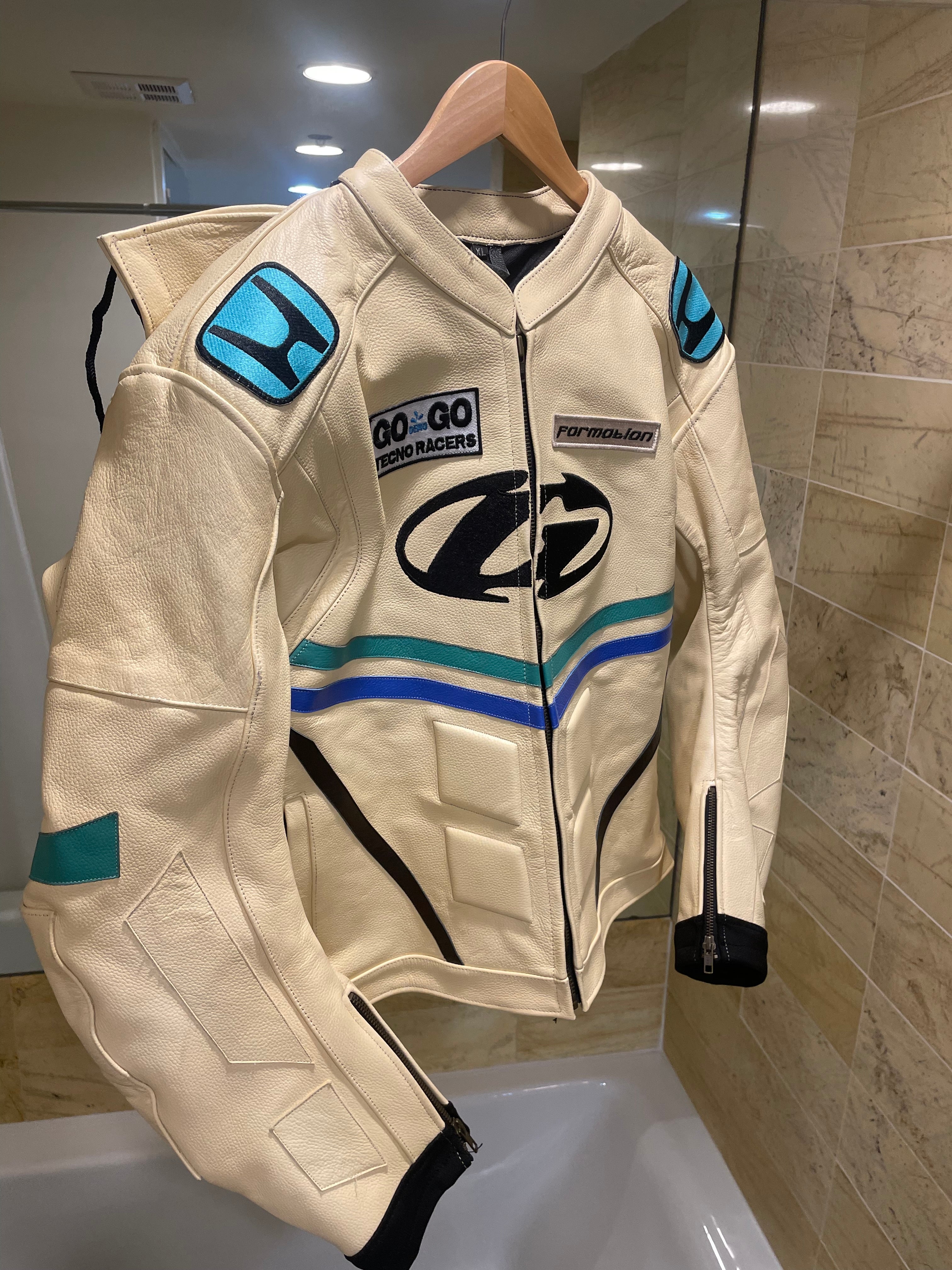 BLONDE MOTORCYCLE JACKET