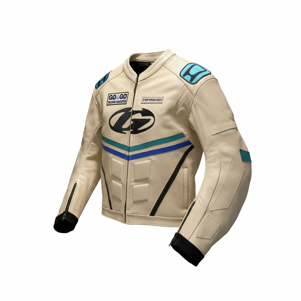 BLONDE MOTORCYCLE JACKET