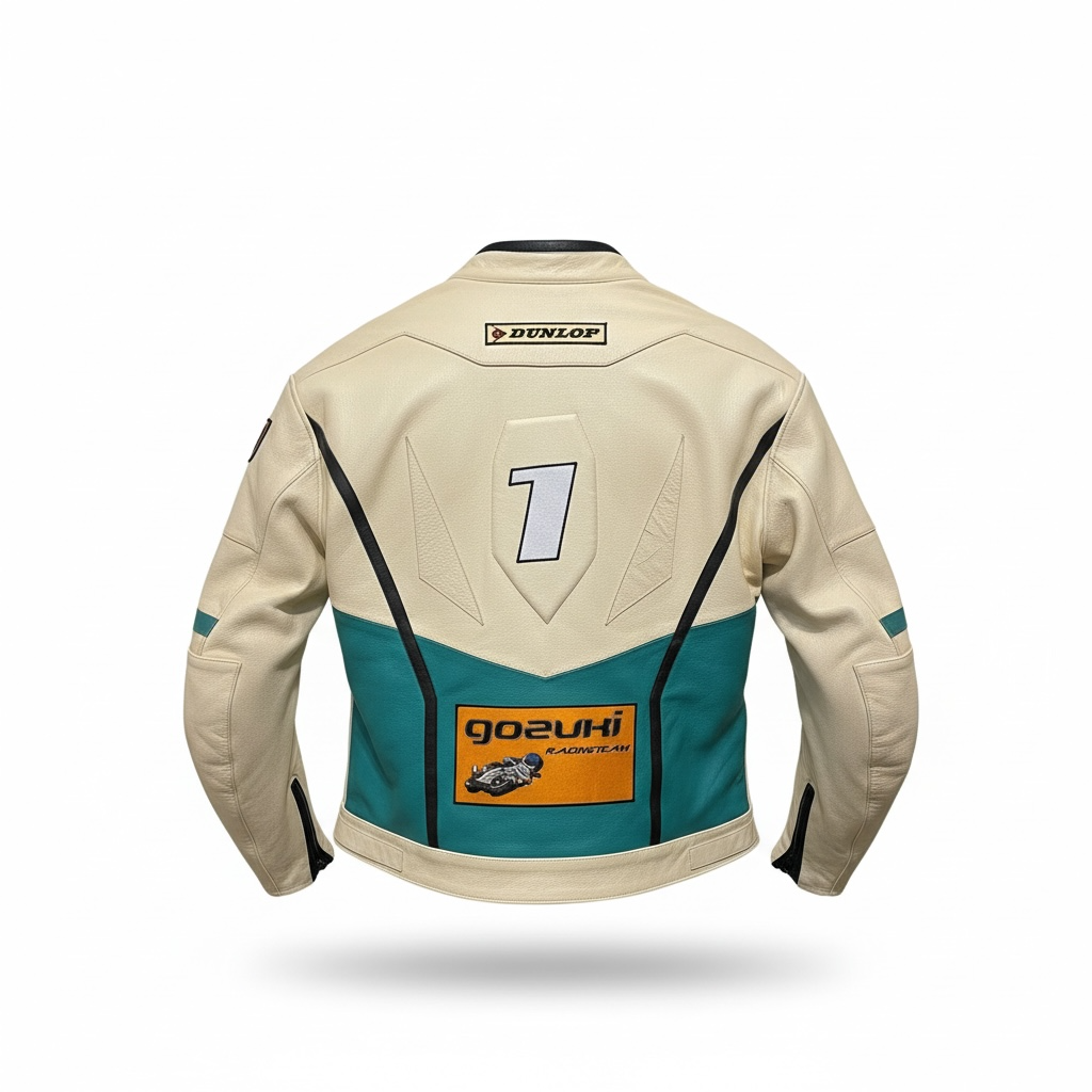 BLONDE MOTORCYCLE JACKET